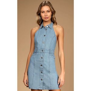 Free People Sami Denim Minidress